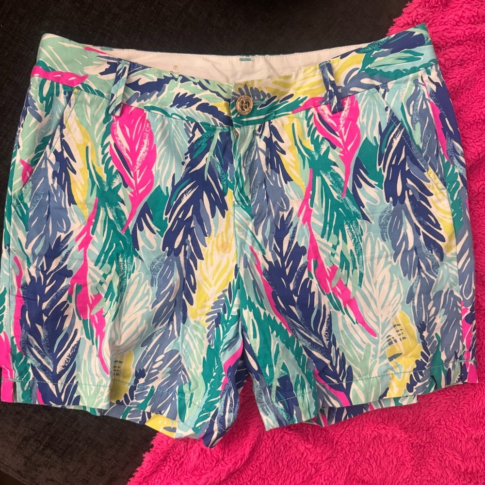 Lilly Pulitzer Jayne Colorful Women's Patterned Shorts 6